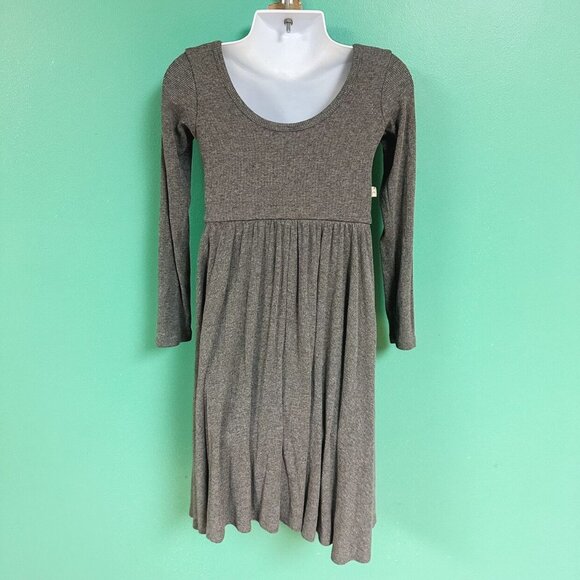 Childhoods Clothing Gray Long Sleeve Swing Dress Size 6/7 - Picture 6 of 9